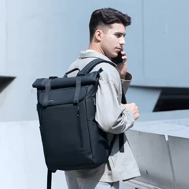 [Neukunden] MARK RYDEN Rolltop Laptop-Rucksack | 20 bis 29 Liter Volumen | wasserdicht, USB Ladeanschluss & Diebstahltasche, Oxford-Material - Alibaba
