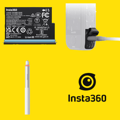 Insta360 Zubehör-Sale bei Amazon | z.B. Unsichtbarer Selfie-Stick 114 cm Weiß für 14,99 € (Prime) – auch X4 Air Akku, Ace Pro Grip Kit uvm. - Amazon