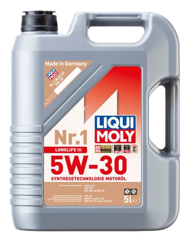 Motoröl Liqui Moly Nr. 1 5W-30 Longlife III - 5L - eff. 29,99 € möglich - Abholung an versch. Standorten - A.T.U