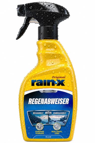 [Prime] Rain‑X Regenabweiser 500 ml – klare Sicht bei Regen & Schnee, hydrophobe Glasversiegelung f. Autoscheiben, Wasser‑/Schmutzabweisend - Amazon