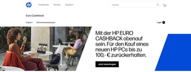HP EURO CASHBACK. Für den Kauf eines neuen HP PCs bis zu 100,- € zurückerhalten - HP