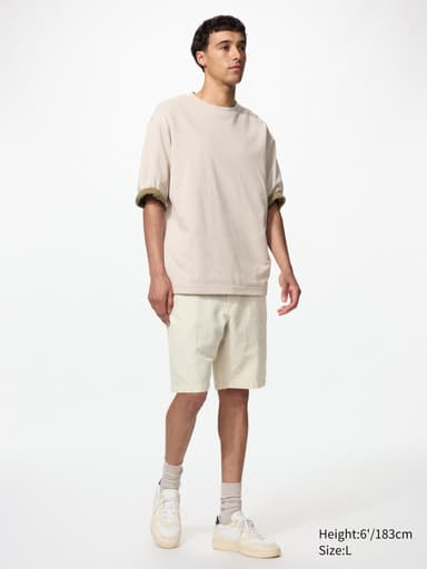 [Uniqlo Click & Collect] Leinenmix Shorts Herren, 66% Baumwolle/34% Leinen, Regular Fit, 5 Farben - UNIQLO