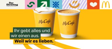 Gratis Cappuccino/Kaffee bei McDonald’s für ehrenamtliches Engagement - McDonald's