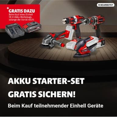 Hagebau Einhell 2,5Ah Starter Kit Aktion - Hagebau