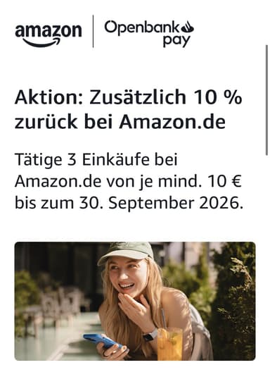 Amazon Visa 11 % Cashback, max. 25 € (personalisiert) - Amazon