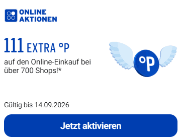 Payback - 111 EXTRA °P (= 1,11€) auf den Online-Einkauf bei über Payback ohne Mindestbestellwert (personalisiert) - PAYBACK