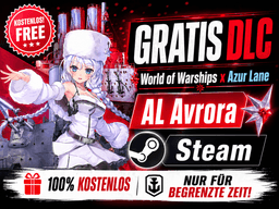 World of Warships x Azur Lane: Gratis-DLC mit Premium-Kreuzer AL Avrora + Commander Avrora [Steam] bis 18.06.2026, Basisspiel gratis