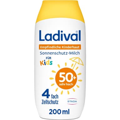(Amazon Prime) Ladival Sonnenschutz-Milch für Kinder, LSF 50+ (Sparabo 11,57 / 9,64 mit pers. Gutschein) - Amazon