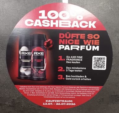 [GzG] Gratis Testen Axe Deospray Geld zurück Deo ohne Alu bei dm budni Rossmann Müller GZG - ROSSMANN
