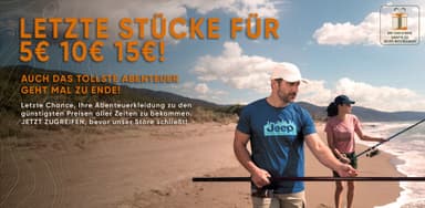 Ausverkauf bei Jeep Outfitters - alles für 5, 10 oder max. 15 Euro!