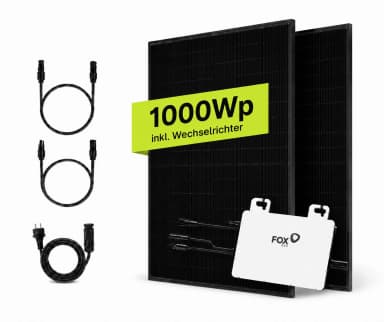eBay: Balkonkraftwerk 1000Wp Komplettset mit 800W WLAN Wechselrichter für 329€ - eBay