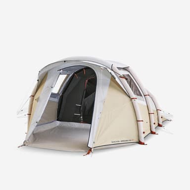 QUECHUA Familienzelt aufblasbar - Air Seconds 4.1 Fresh & Black für 4 Personen 1 Kabine (Decathlon) - Decathlon