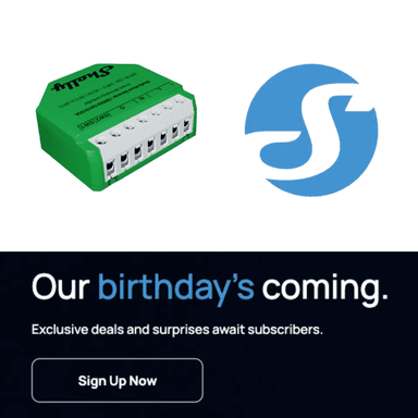 Shelly Geburtstag | bis zu 50% Rabatt auf alles außer "neu" – z.B. Shelly Z-Wave Dimmer LR für 36,50 € inkl. VSK | + Sticker oder Handlüfter - Shelly