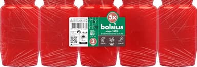 Bolsius Grablicht - Kompositionslicht - Rot - 5 Stk. - Brenndauer 45 Stunden - Trauerkerze & Gedenkstätte Kerzen - Ohne Palmöl (Prime) - Amazon