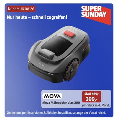Mova Viax 300 Mähroboter (Super Sunday - Bauhaus) - BAUHAUS
