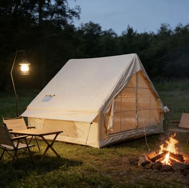 Aufblasbares Campingzelt für 4-6 Personen mit Dachfenster, einfache Aufstellung, wasserdicht, winddicht, 6 m² - Banggood