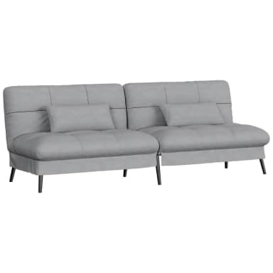 COMHOMA Sofa mit Schlaffunktion | 174 x 51 x 72 cm, 5 Stufen verstellbare Rückenlehne, abnehmbarer Bezug, Baumwollsamt, für kleine Räume - Joybuy