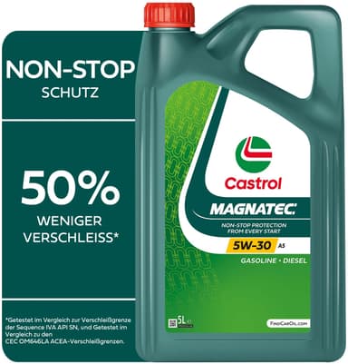 Prime Spar Abo] 5 Liter Castrol MAGNATEC Motoröl 5W-30 A5 (auch für andere Marken Freigaben) - Amazon