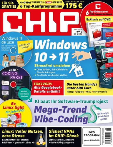 CHIP Plus 6-Monatsabo (5 Ausgaben) für 15,95 €