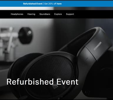 Sennheiser Refurbished Event 20% extra (z.B. Sennheiser Momentum 4 oder RS 120)