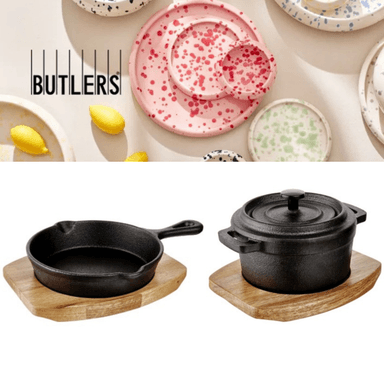 Butlers Küche & Geschirr bis -50 % VSK-frei | z. B. HOT IRON Mini-Gusseisenpfanne 12,99 € | Mini-Gusseisentopf 13,99 € | 9,90 € MBW - Limango