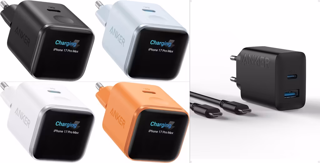 Anker Nano 45W USB-C GaN-Ladegerät mit Smart Display + Gratis Anker 20W USB C Ladegerät (mit 150cm USB-C Kabel) | Amazon Prime - Amazon