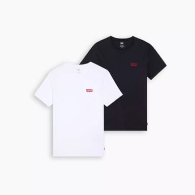 2er Pack Levi's T-Shirt • 100% Baumwolle •Weiß - Schwarz • XS - 2XL | Red Tab Member - Levi's