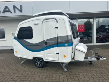 Niewiadow Wohnwagen N-126D | 3 Schlafpplätze | 100Km/H Zulassung | Fahrradträger | Alufelgen | Küche mit Spüle | dt. Neufahrzeug - Mobile