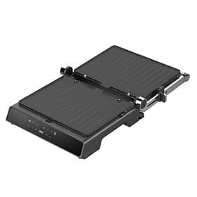 Lokal Poco Amberg Emerio Kontaktgrill CG-130860.1 silber Edelstahl B/H/T: ca. 34,6x34x15 cm - POCO Möbel