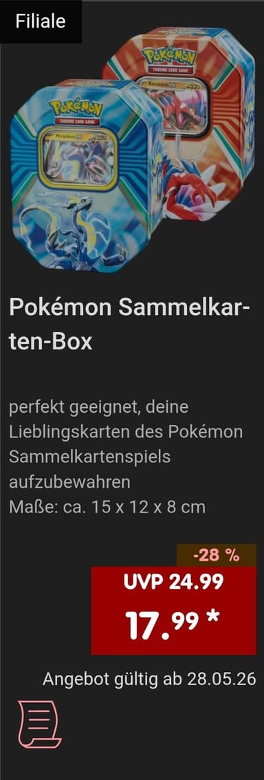 [Netto MD] Pokemon Tin-Boxen Online & Offline - Netto Marken Discount