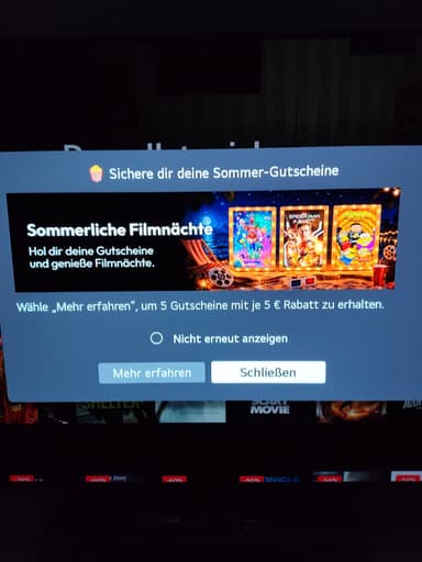 LG 5 x 5€ Gutscheine für den LG Movies&TV Channel (Personalisiert?) - LG