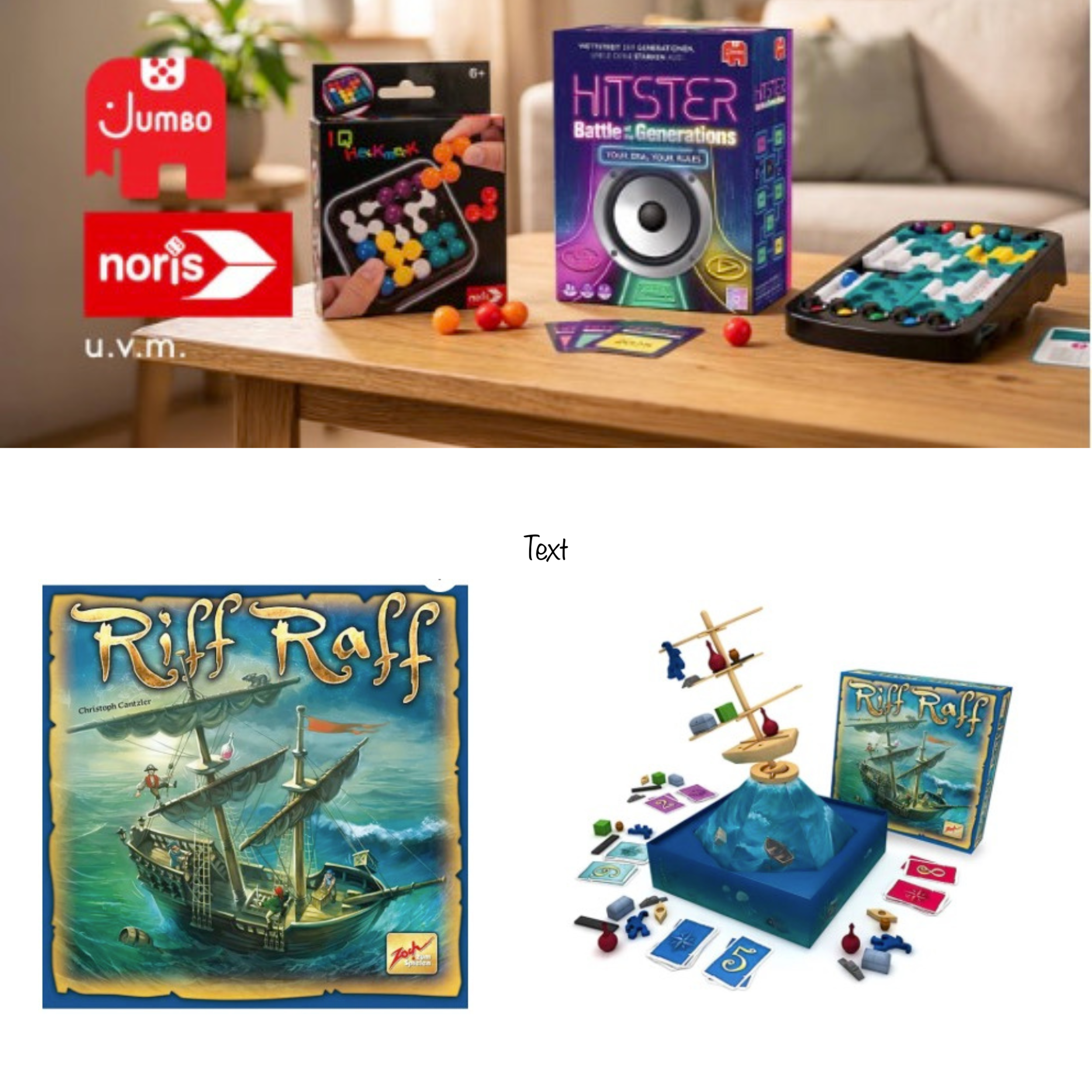 Spiele VSK-frei ab 9,90 € MBW | Riff Raff 13,99 € | Overbooked 12,99 € | Jumbo, Noris, Zoch & Game Factory - Limango