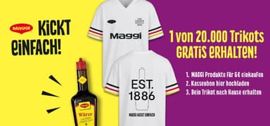 Eins von 20.000 MAGGI Trikots zur WM sichern - Maggi
