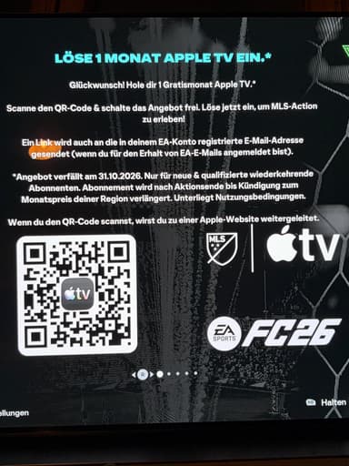 Apple TV 1 Monat gratis