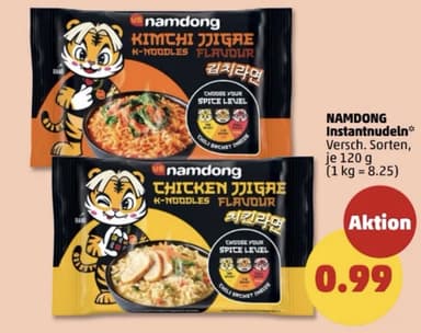 ~Penny~ Namdong – Asia Style Instant-Nudeln im Angebot und Marktguru 50% Cashback - PENNY