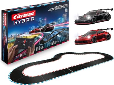 [Postenbörse SP Märkte ab 08.08] Carrera Hybrid Teufelsfahrer Rennbahn Porsche 911 GT3 R Rennwagen im Maßstab 1:50, für 49,99€ - Posten Börse