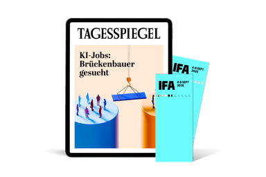 Mit dem Tagesspiegel gratis auf die IFA (Die ersten 500 Besteller) - Tagesspiegel