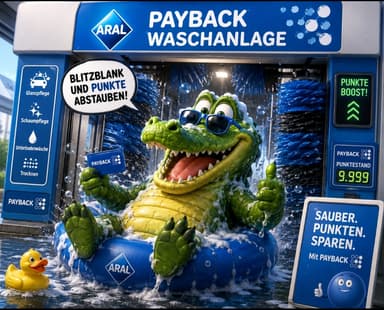 Aral / Payback Auto Wäsche ab rechnerisch 3,56€ nur zahlbar in Payback Punkte - Aral