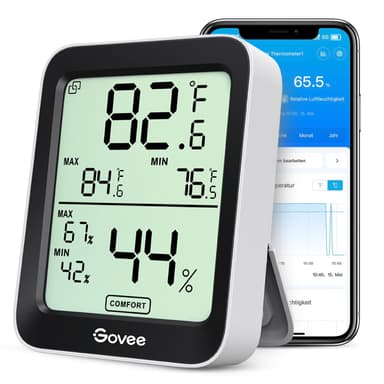 [amazon prime] Govee Bluetooth Thermometer Hygrometer Innen, LCD Digital Temperatur luftfeuchtigkeitsmesser - Amazon