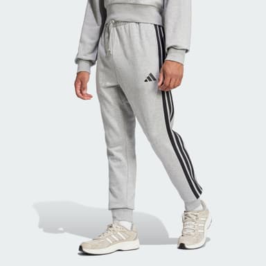 [CB Deal/AdiClub] Adidas Essentials 3-Streifen French Terry Hose • Grau • XS - 2XL | 18fach Payback - Adidas