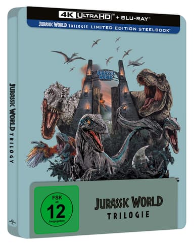 Jurassic World 1-3 Trilogie * 4k Limited Steelbook (3x 4k Ultra-HD Blu-ray) PRIME - Amazon