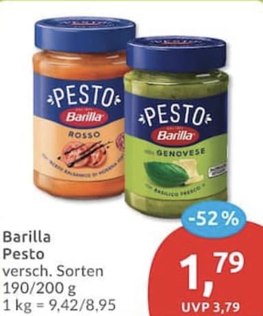 [Budni] Barilla Pesto (190 / 200 g) - BUDNI