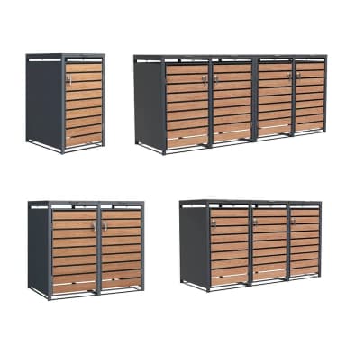 Mülltonnenboxen-SALE bei casando: HORI Mülltonnenbox Cleanman 3 Wood z.B. 1 Tonne 249,90€ / 3 Tonnen 549,90€ usw. - Casando