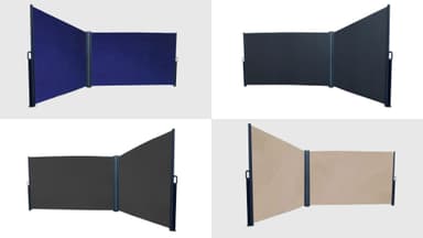 SALE - HORI Eckseitenmarkise, Sichtschutz für Terrasse und Garten, 4 Farben | z.B. Beige 600 x 200 cm für 77,80€ inkl. Versand - Casando