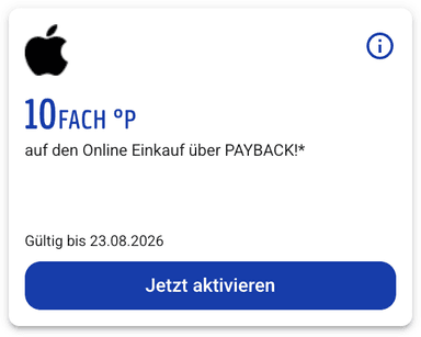 [Payback] 10-fach Punkte bei Apple - PAYBACK