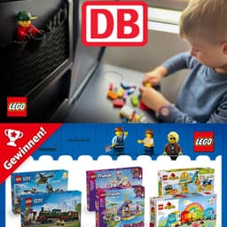 (DB / Lego) In ausgewählten Zügen sonntags mit DB-Animationsteam Lego-Bauwerke kreieren und behalten + tolle LEGO Preise gewinnen