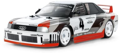 Tamiya RC Audi 90 Quattro Racing - Bausatz für ferngesteuertes Auto in 1:10, TT-02 4WD vorlackiert - Amazon