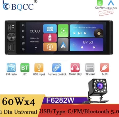 BQCC 6,28″ 1DIN Autoradio 31,81€ / BQCC 1DIN 4,1″ für 16,21€ | Alibaba Neukunden - Alibaba