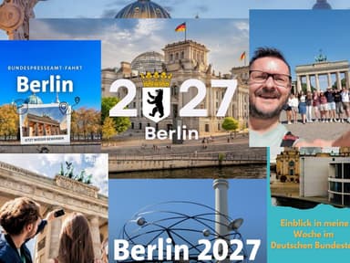 Gratis Bildungsreise nach Berlin, incl. 3 ÜN im DZ, 3 Mahlzeiten, An- und Abreise, Besuch Bundestag; Eigenanteil ca. 10€; Bildungsurlaub