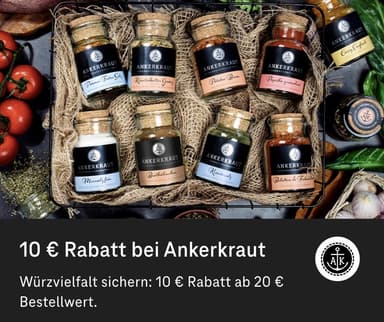 [Telekom Magenta Moments] 10 € Rabatt bei Ankerkraut bei 20 € MBW (personalisiert?) - Magenta Moments